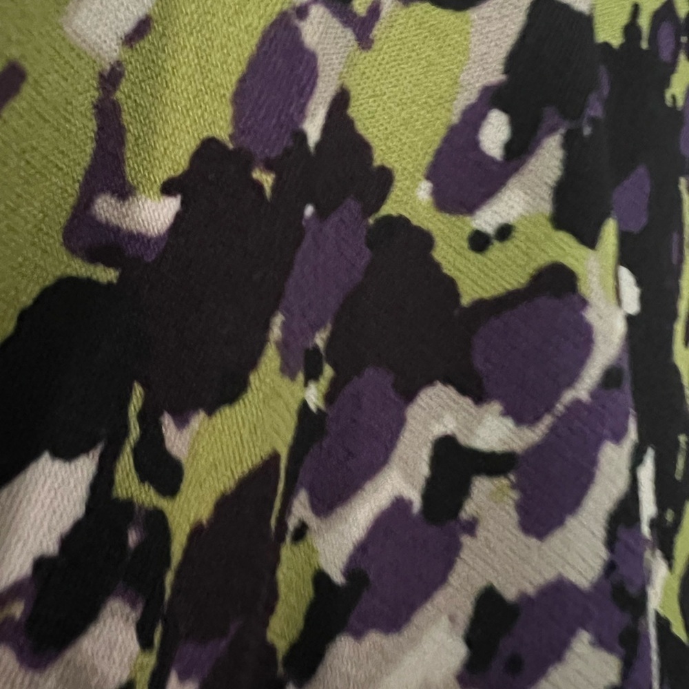 Kasper Dress Size 10, NWT purple, light green, black, white - Picture 5 of 13